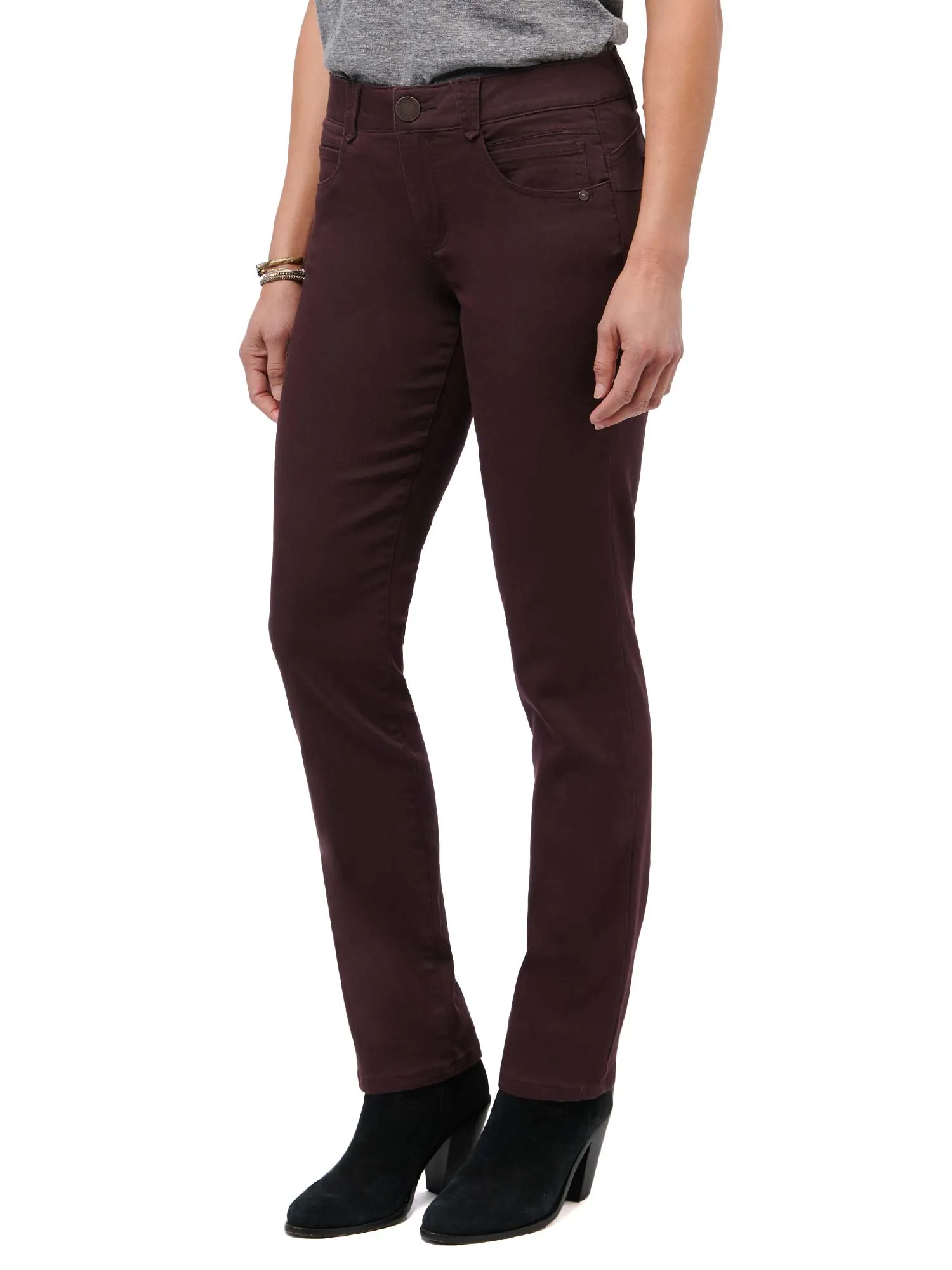 "Ab"solution® Straight Leg Colored Jeans