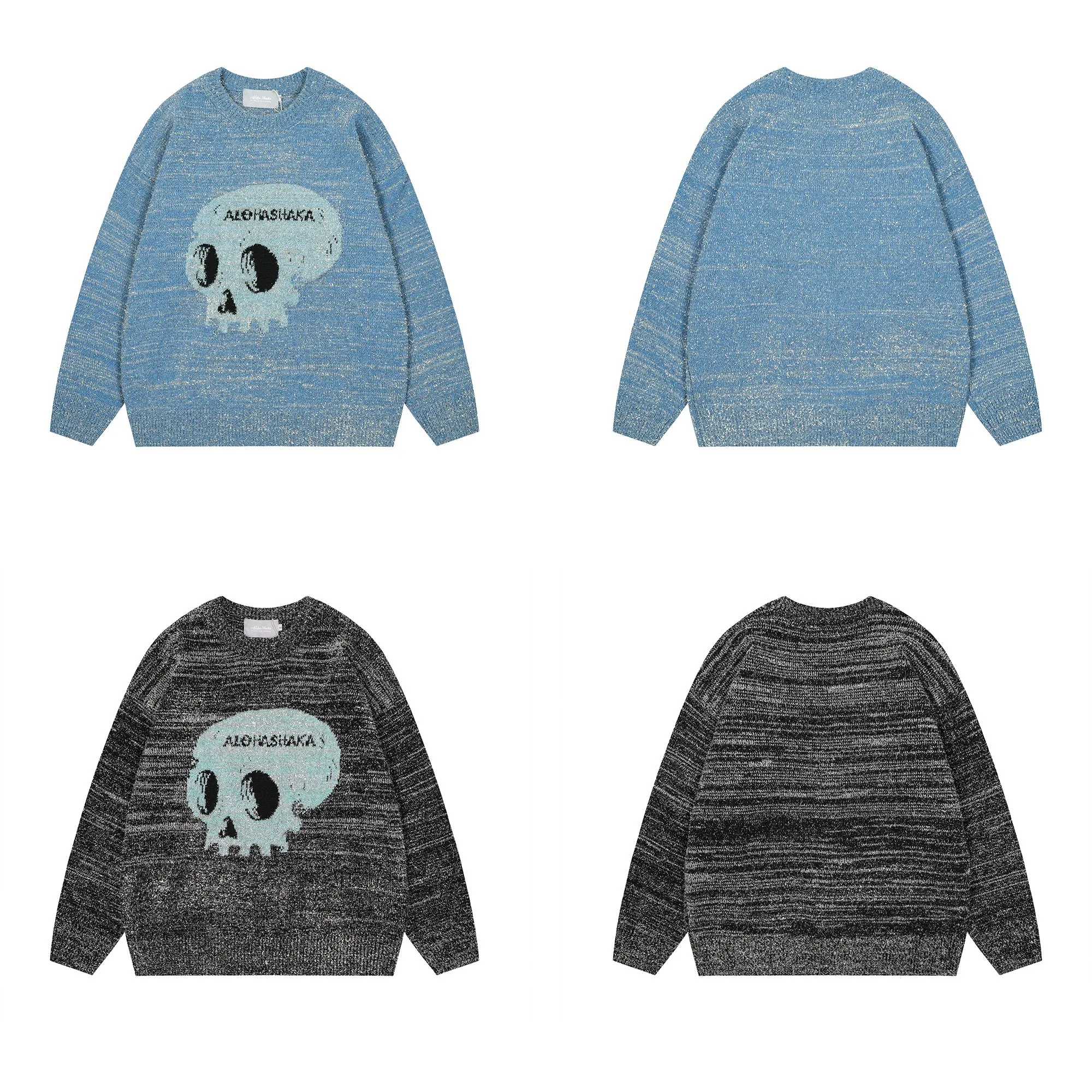 Skull Vibe | Graphic Knit Sweater