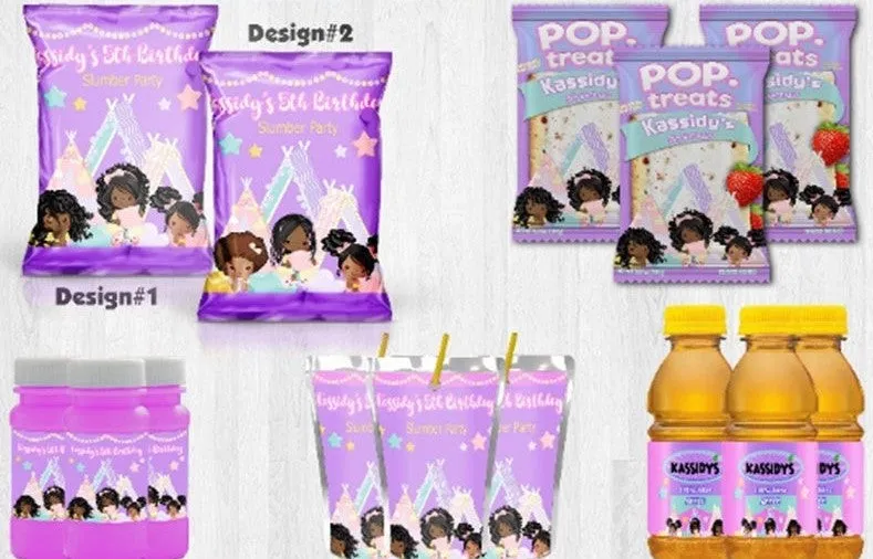 Slumber Party Birthday Theme (African American) - FREE SHIPPING