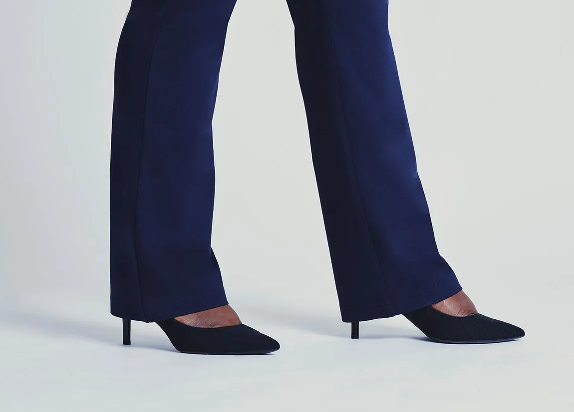 Straight-Leg | 7-Pocket Dress Pant Yoga Pants (Navy)