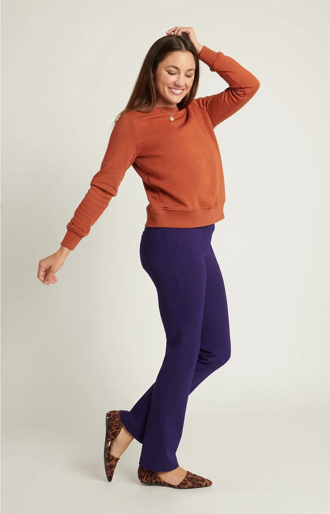 Straight-Leg | Two-Pocket Dress Pant Yoga Pants (Concord)