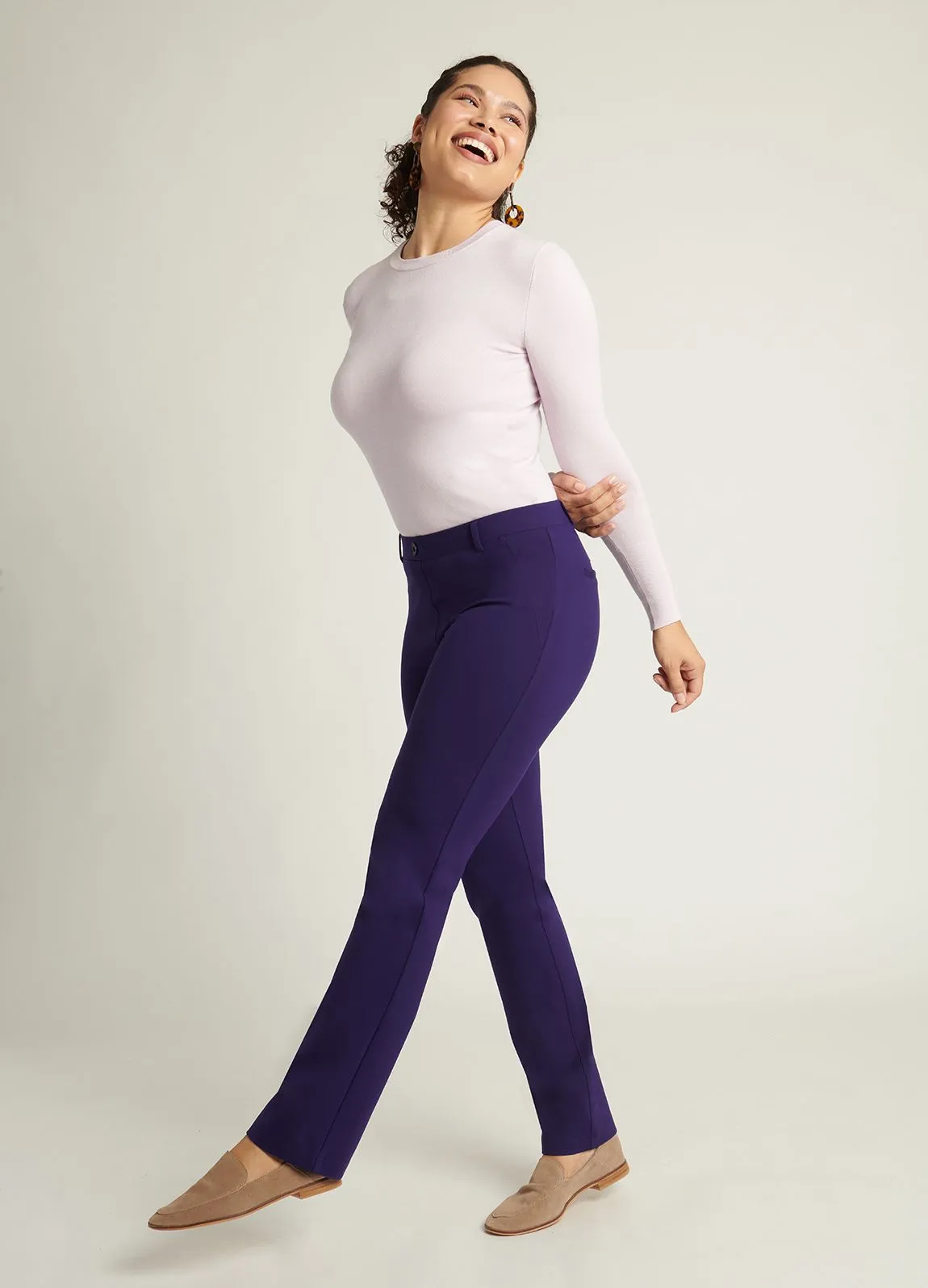 Straight-Leg | Two-Pocket Dress Pant Yoga Pants (Concord)