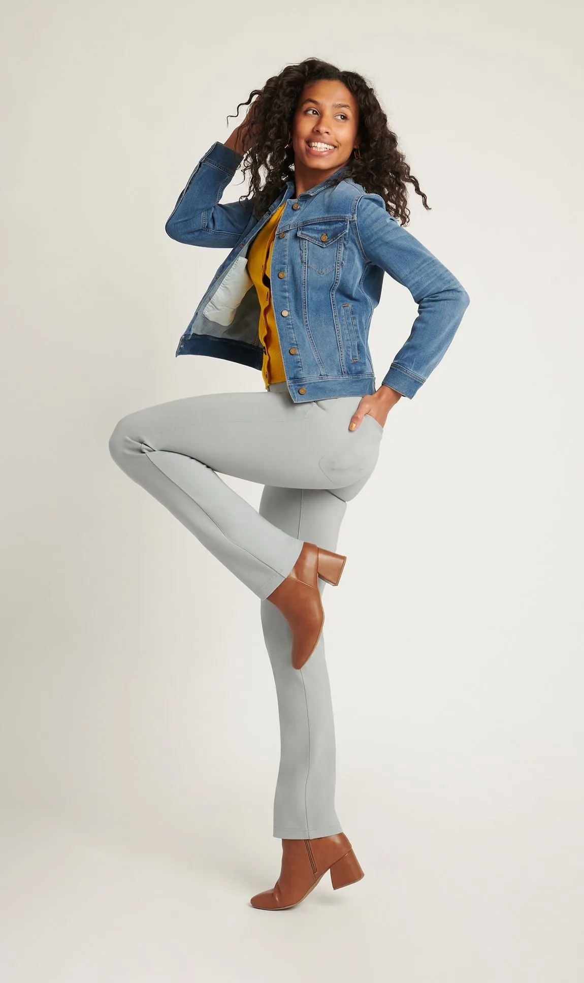 Straight-Leg | Two-Pocket Dress Pant Yoga Pants (Polar)