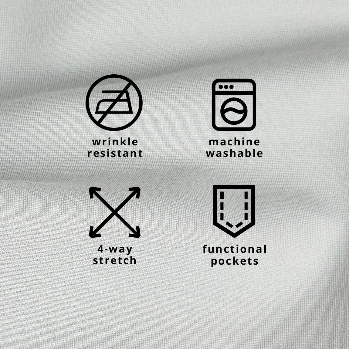 Straight-Leg | Two-Pocket Dress Pant Yoga Pants (Polar)