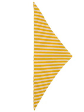 Striped Triangle Neckerchief Golden Eye & oatmeal