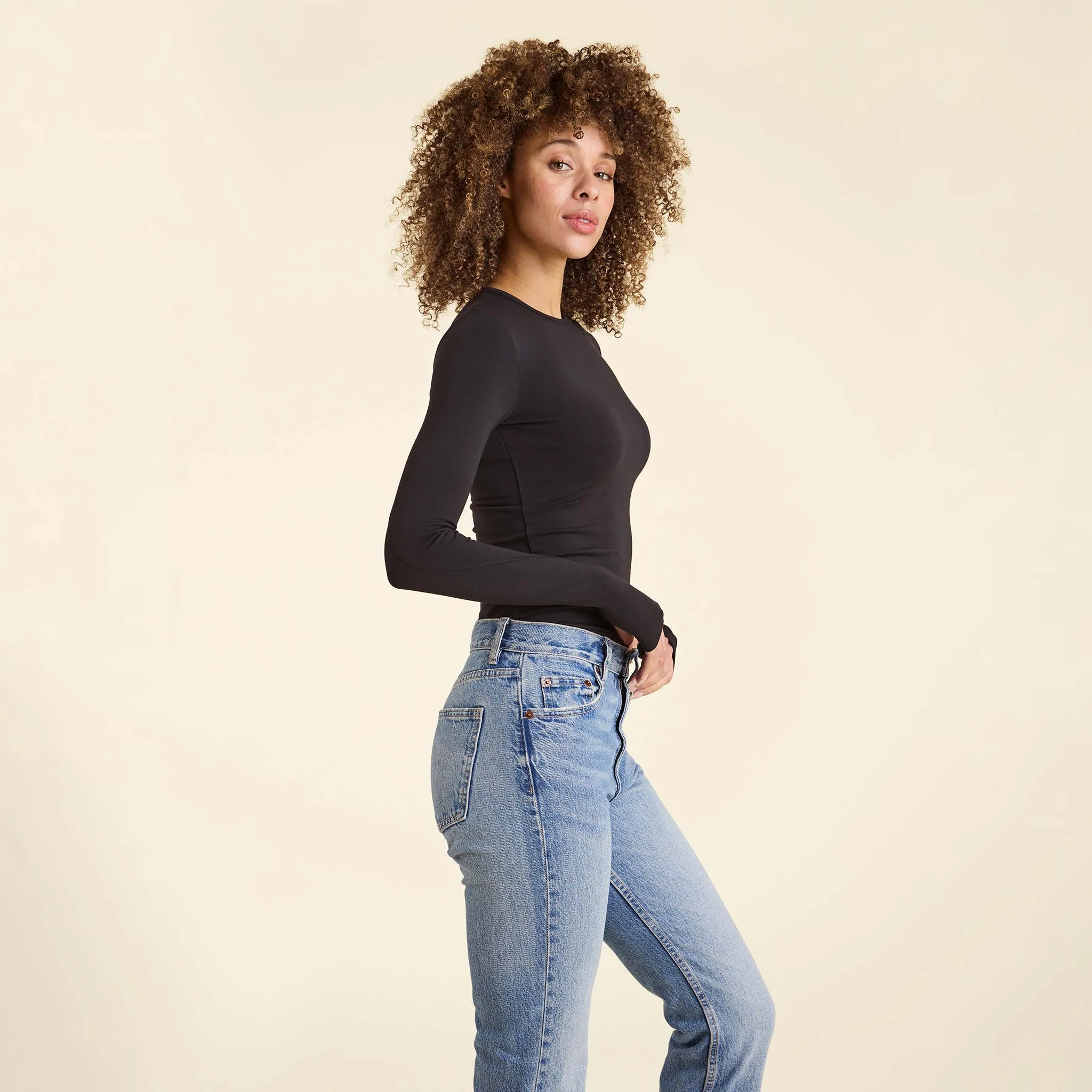 Swiftstretch Long Sleeve Shirt | Black