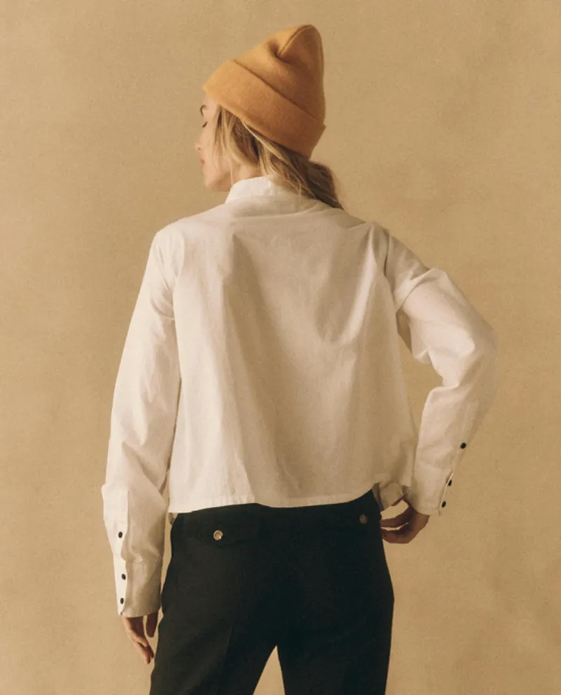 The Pleated Tux Top