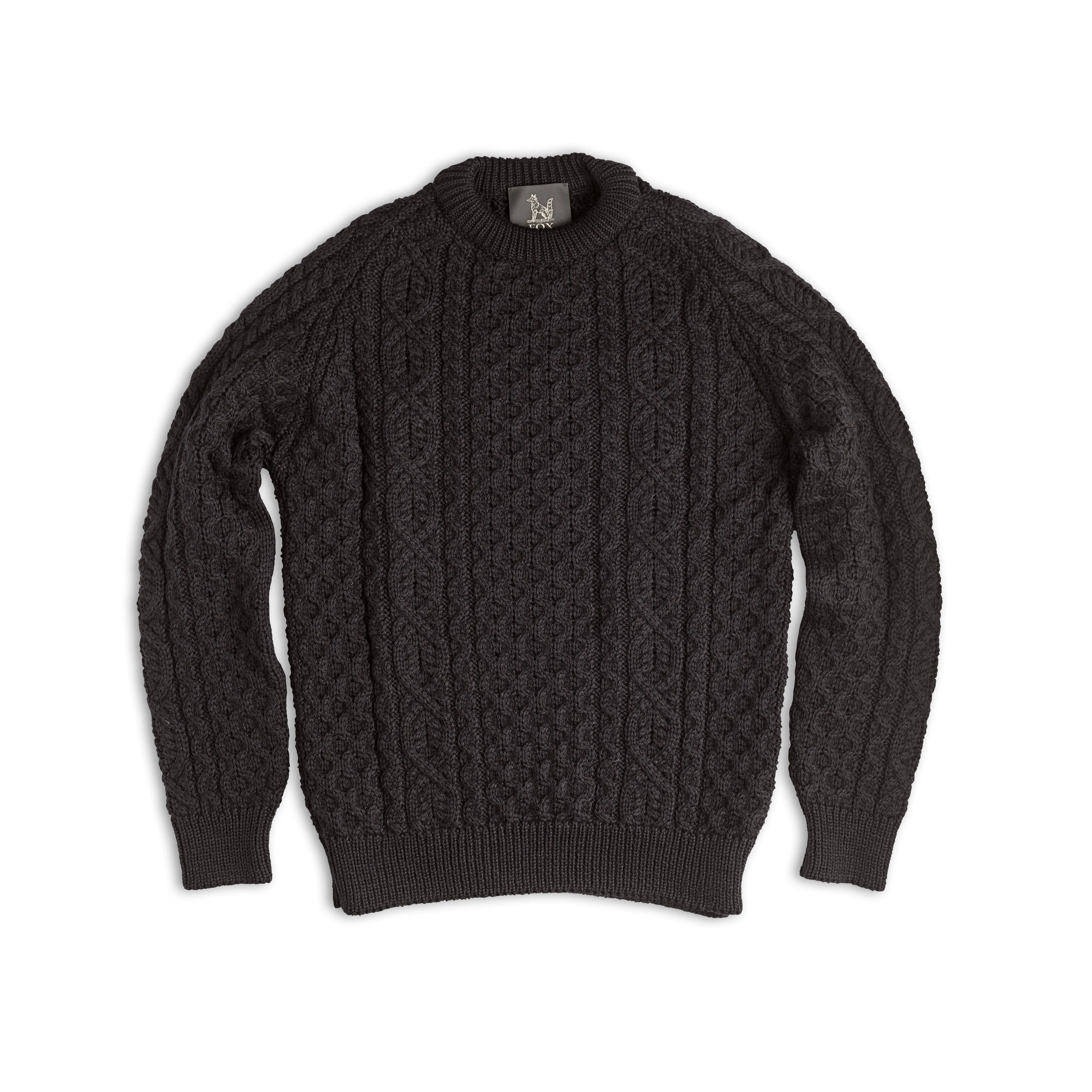 The Traditional Wool Cable Knit Navy Jumper