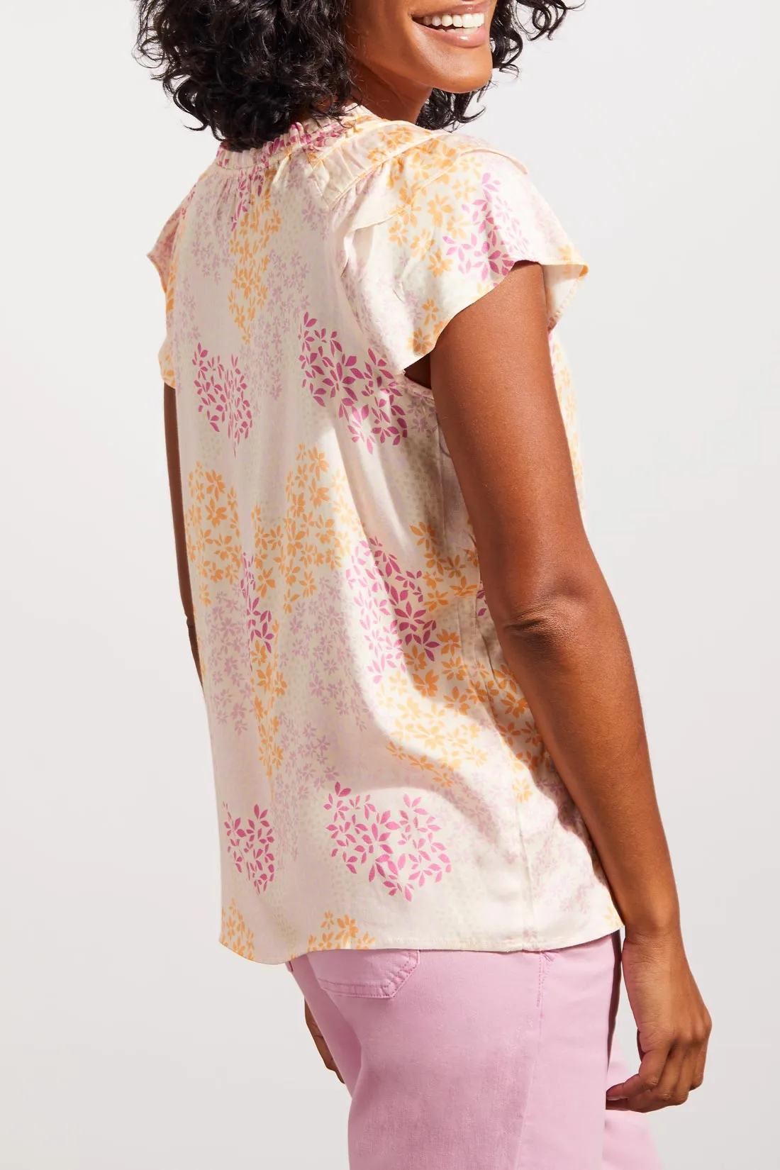Tri 72960 Flutter Sleeve Top
