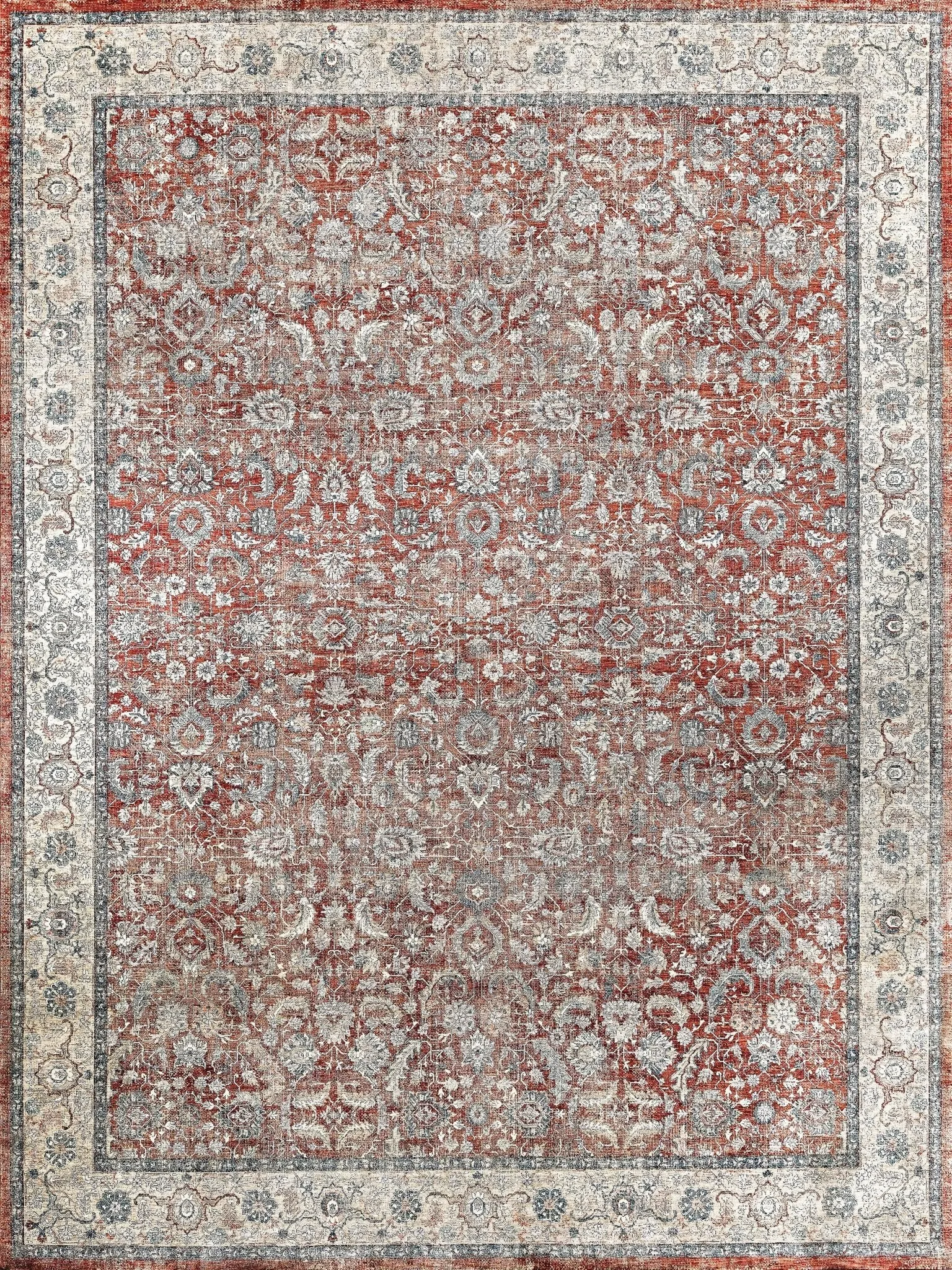 UER0150 Luxury Power-Loomed Synthetic Medium-Pile Rug