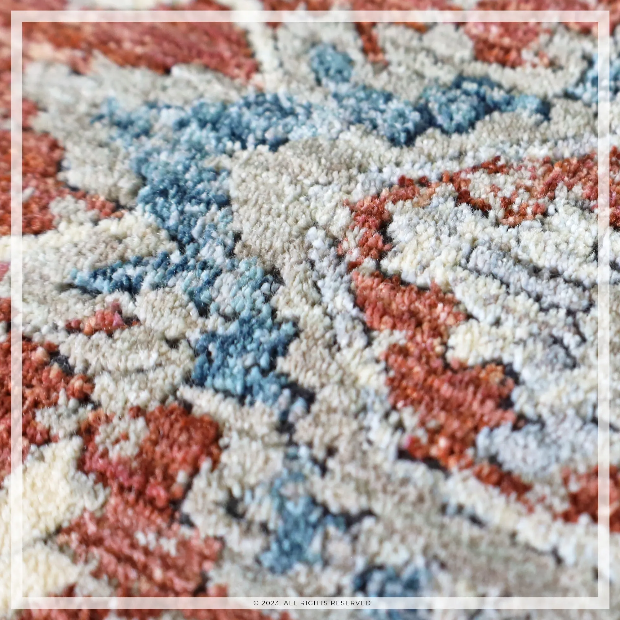 UER0150 Luxury Power-Loomed Synthetic Medium-Pile Rug
