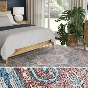 UER0151 Luxury Power-Loomed Synthetic Medium-Pile Rug