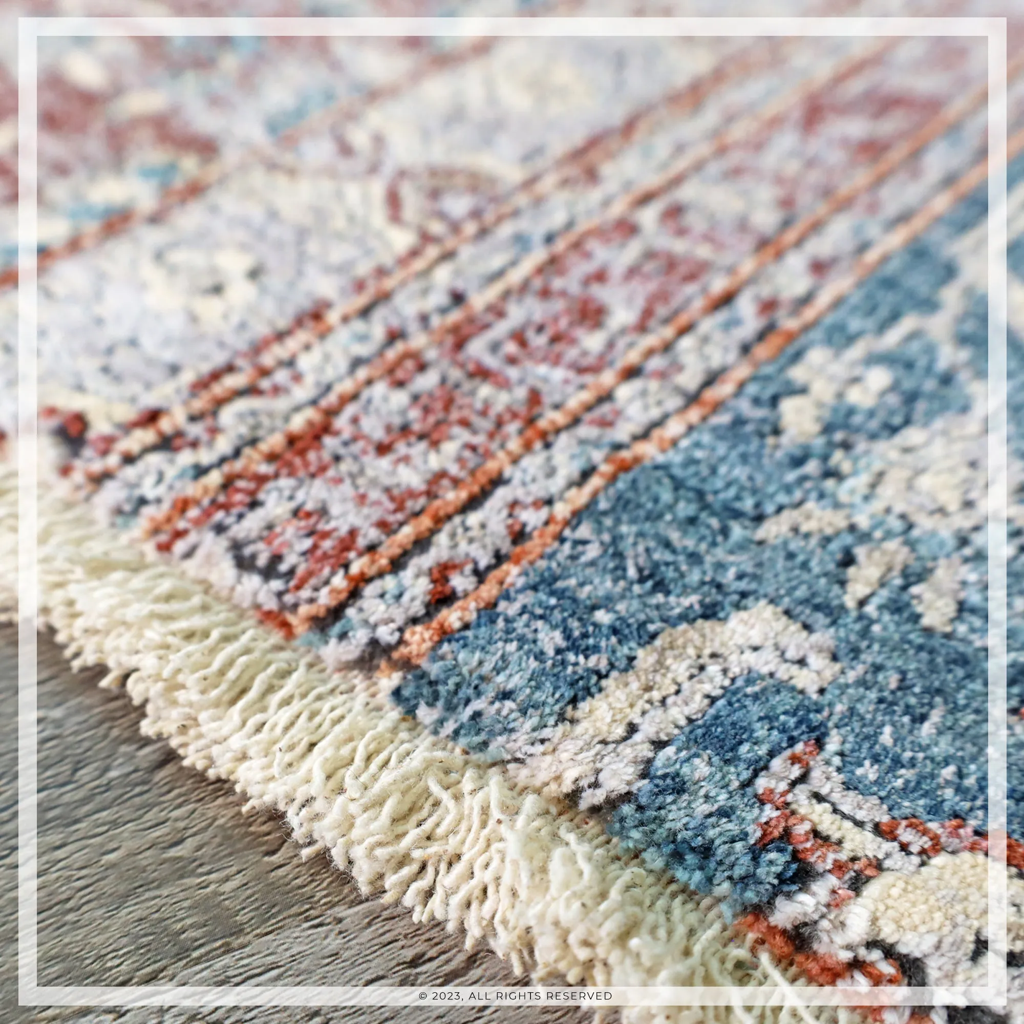 UER0151 Luxury Power-Loomed Synthetic Medium-Pile Rug