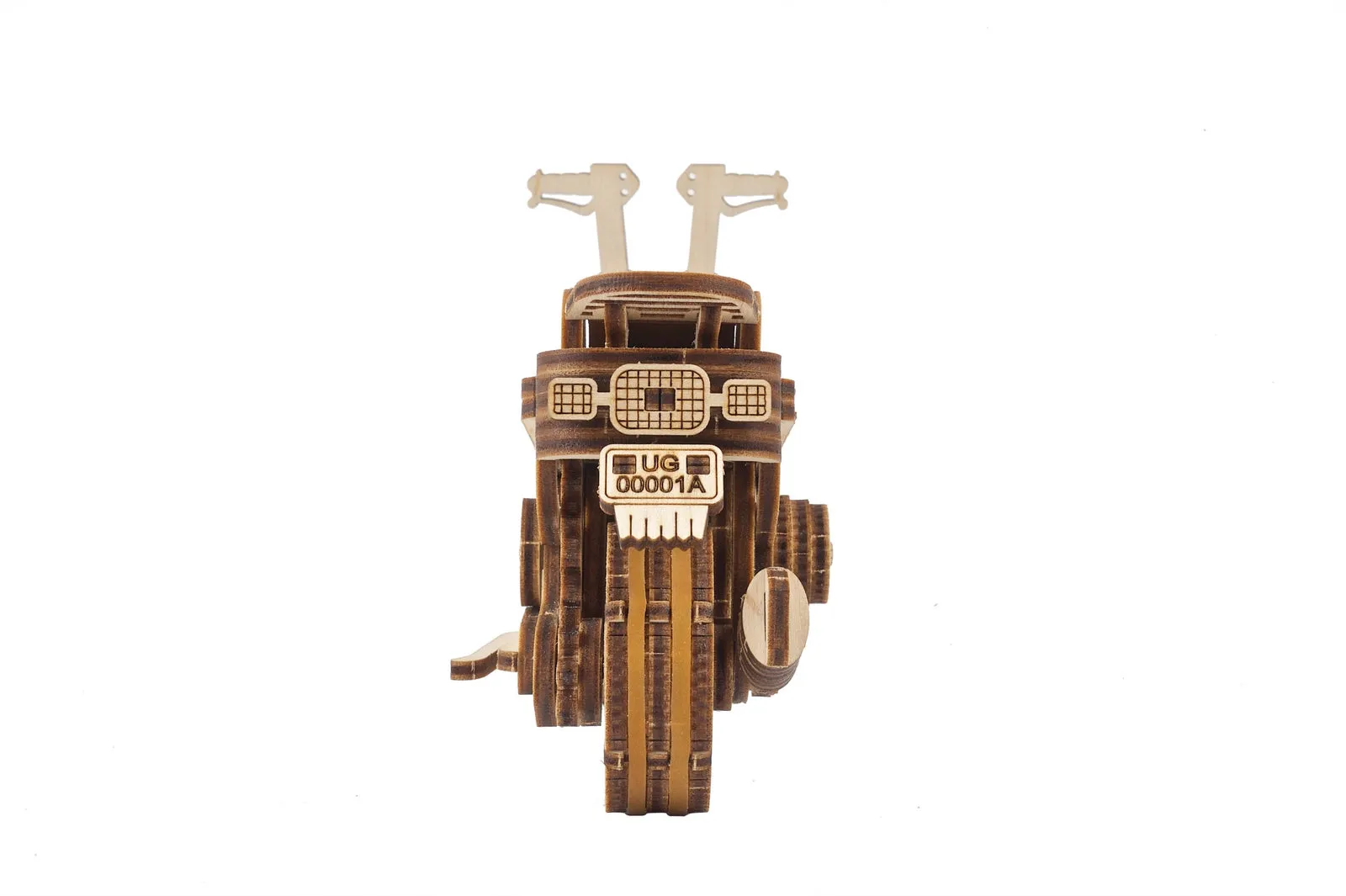 Ugears Moto Compact Folding Scooter ★Mechanical 3D Puzzle Kit Model Toys Gift Present Birthday Xmas Christmas Kids Adults