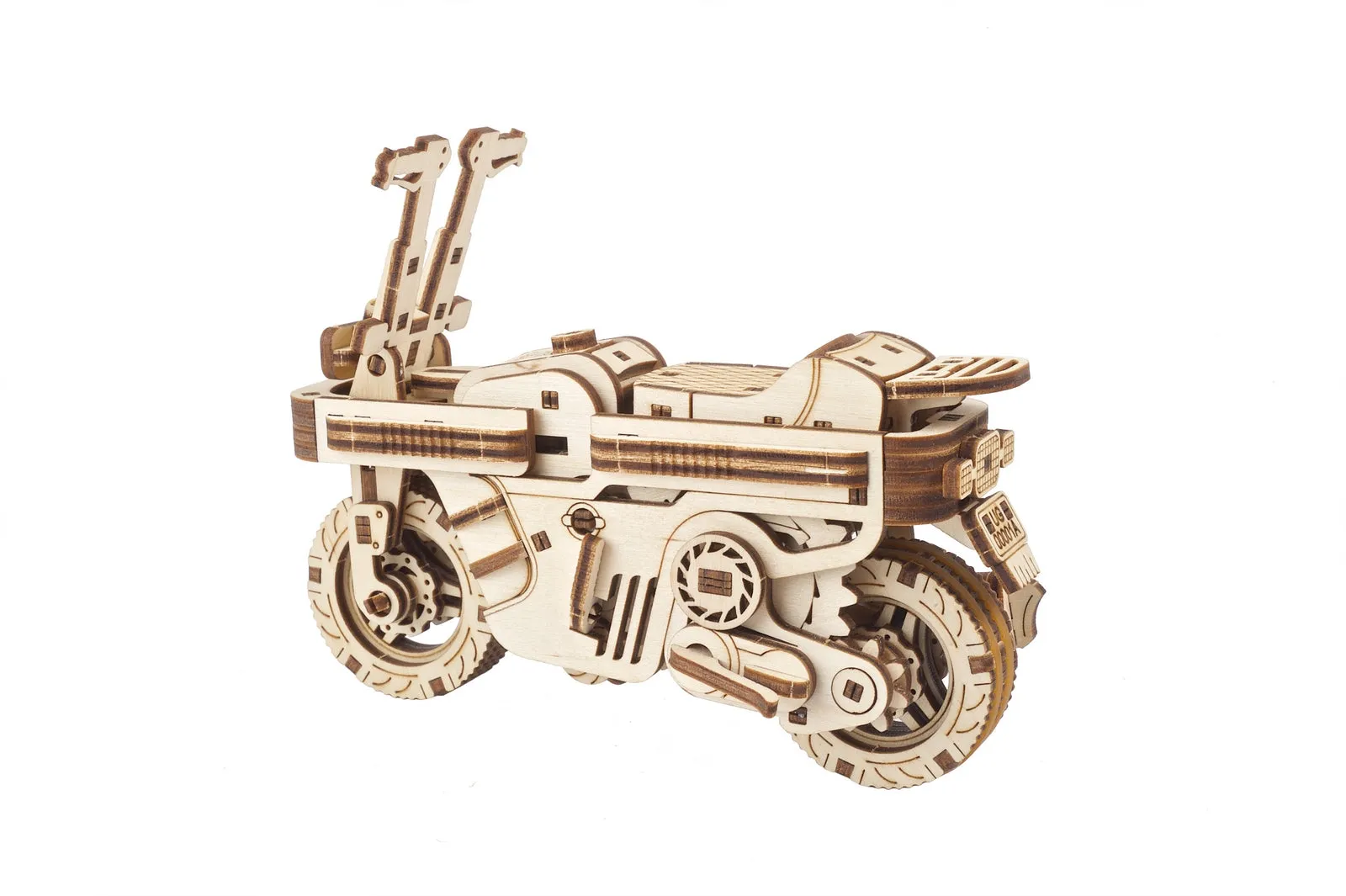 Ugears Moto Compact Folding Scooter ★Mechanical 3D Puzzle Kit Model Toys Gift Present Birthday Xmas Christmas Kids Adults
