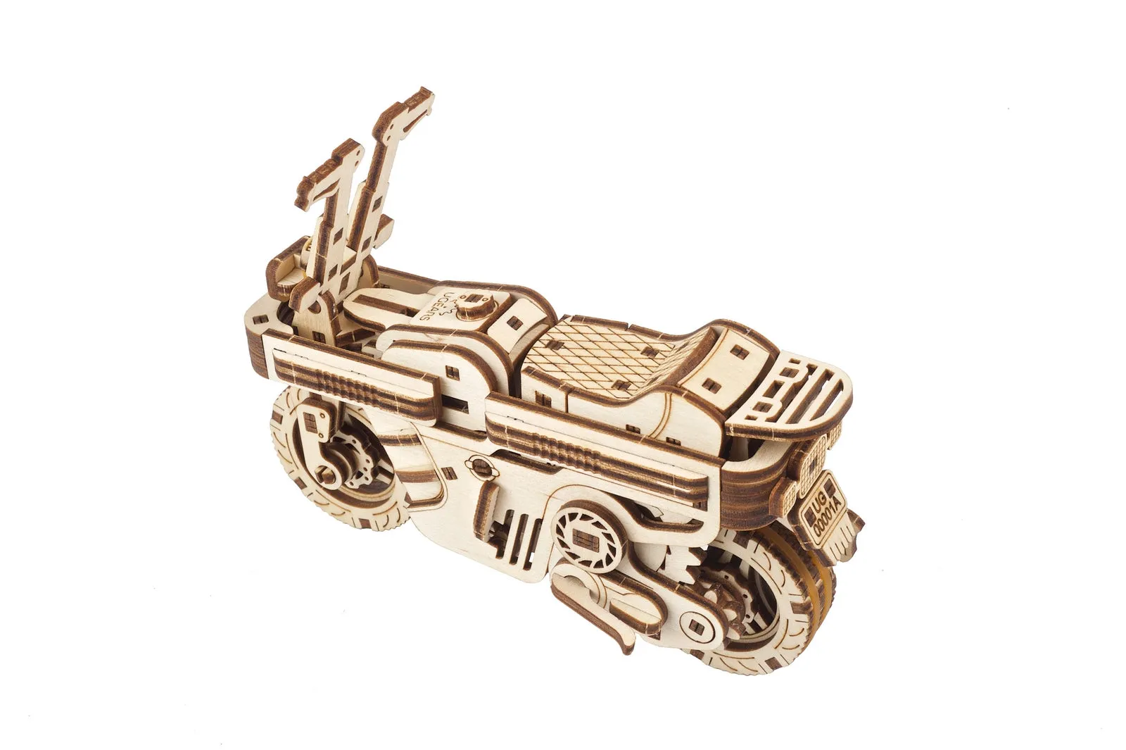 Ugears Moto Compact Folding Scooter ★Mechanical 3D Puzzle Kit Model Toys Gift Present Birthday Xmas Christmas Kids Adults