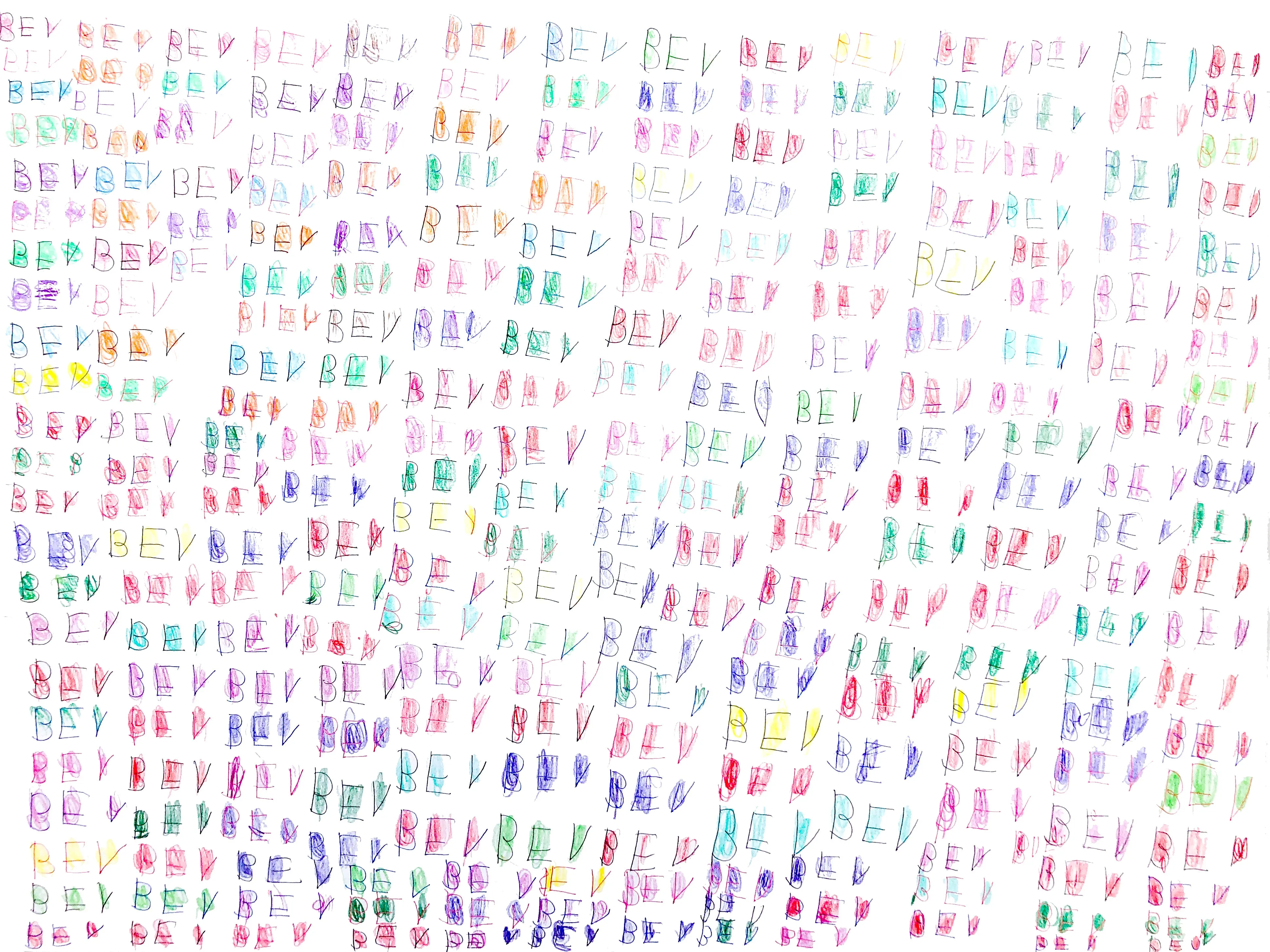 Untitled (BEV Drawing 1), by Belva Pyles