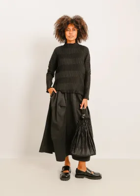 W24 | NOLAN PLEAT TOP / BLACK