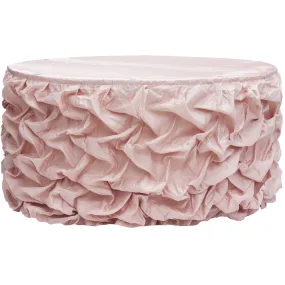 Wholesale 14ft Gathered Lamour Satin Table Skirt