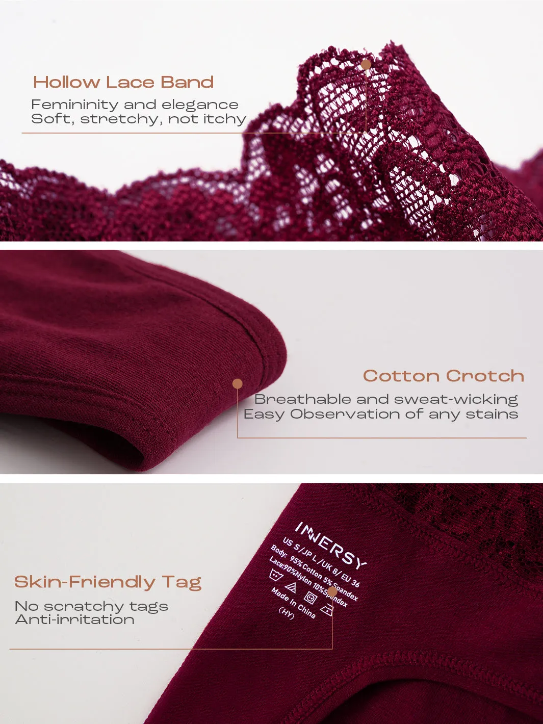 Women's Lace Thongs 6-Pack（Copy）