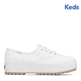 Women's The Platform Lug Eyelet Sneaker White (WF68054)